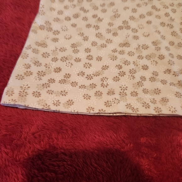 GAP Stretch Womens Crop Tank Top Floral Print White Brown Adjustable Sz Medium - Picture 8 of 9